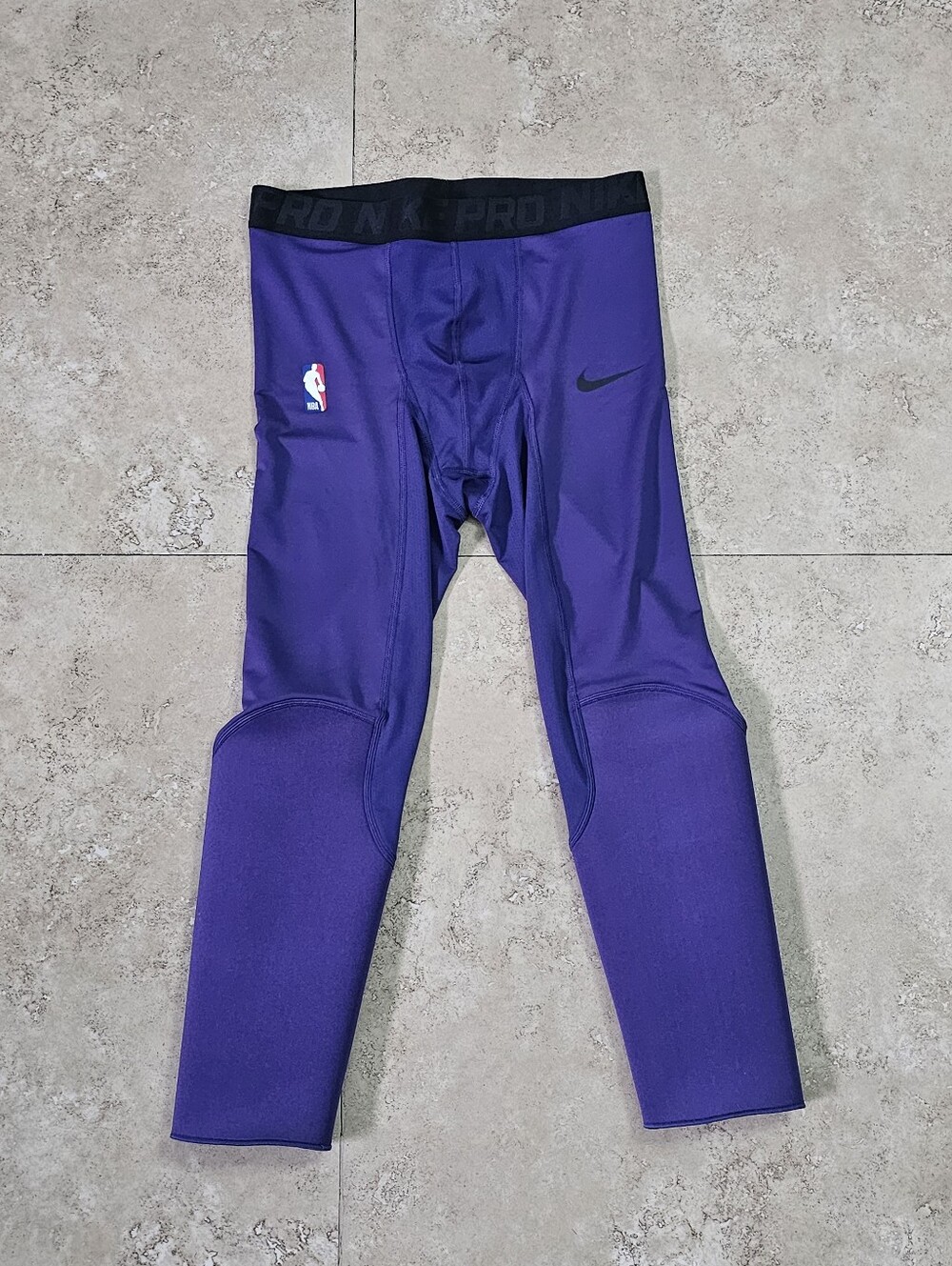 Nike NBA Pro Hyperstrong Purple Size Large Padded Tights AA0753-566